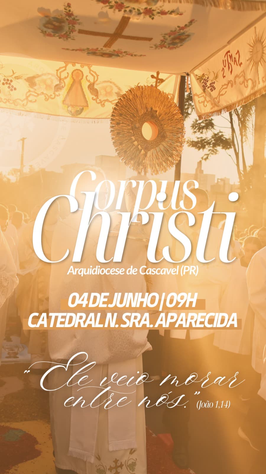 CORPUS CHRISTI 2026 | “Ele veio morar entre nós” (João 1,14)
